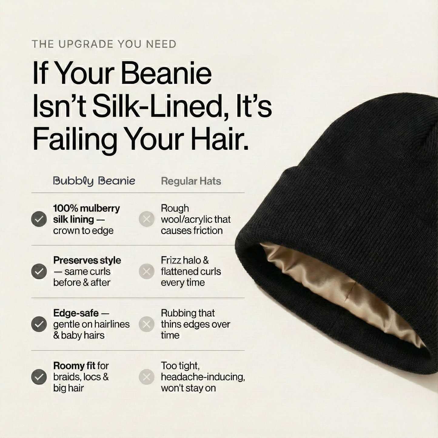 BubblyBeanie Silk Hat